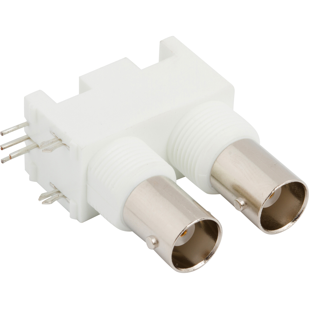 Amphenol RF-112704 RF-Steckverbinder Conn BNC 0Hz to 4GHz 50Ohm Solder RA Thru-Hole RCP Gold