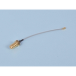Molex-0897629524 Kabelbaugruppen Koaxial SMA Straight Bulk Head Jack-to-MCRF Plug, 1.13mm Cable, Length 150.00mm, 50 Ohms