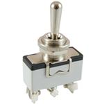 NTE Electronics-54-358 Kippschalter Switch Toggle (ON) OFF (ON) SPDT Bat Lever Screw 15A 250VAC 25VDC Panel Mount with Threads