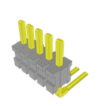 Conn Unshrouded Header HDR 5 POS 1.27mm Solder RA Side Entry Thru-Hole Bulk