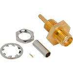 Conn SMA 0Hz to 7.1GHz 50Ohm Crimp/Solder ST Cable Mount F Gold Bag