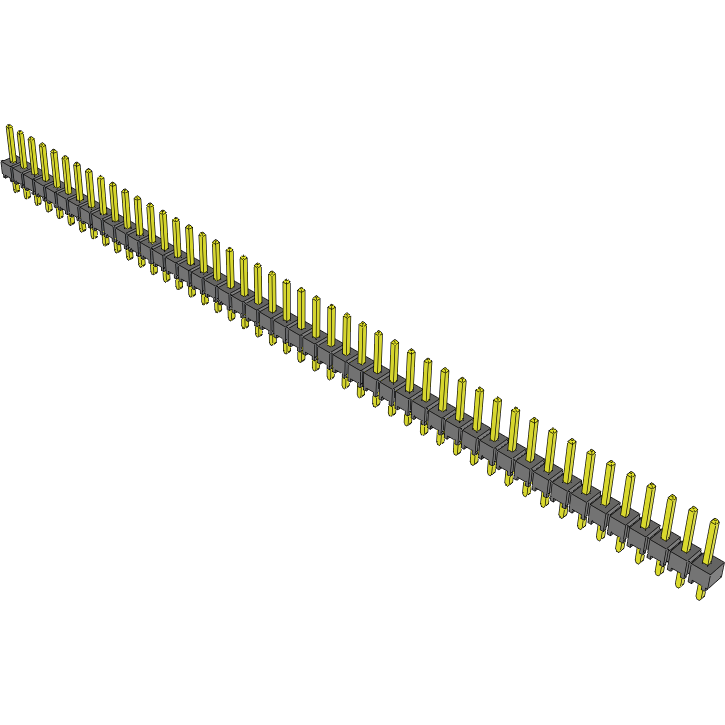 Samtec-TSW-147-07-T-S Cabezales del conector y receptáculos PCB Conn Unshrouded Header HDR 47 POS 2.54mm Solder ST Top Entry Thru-Hole Bulk