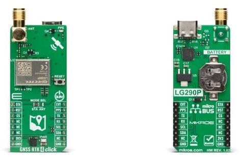 MikroElektronika-MIKROE-6580 Kit e schede di sviluppo RF/Wireless LG290P Cellular Module Click Board