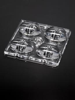 LEDIL OY-C13858_STRADA-2X2-XW Optische Linsen Square Optical Lens Clear PMMA Glue/Pin/Screw Box