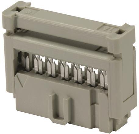 HARTING-0918510781358U Steckverbinderleisten und Leiterplattenbuchsen Conn IDC Connector SKT 10 POS 1.27mm IDT RA Cable Mount