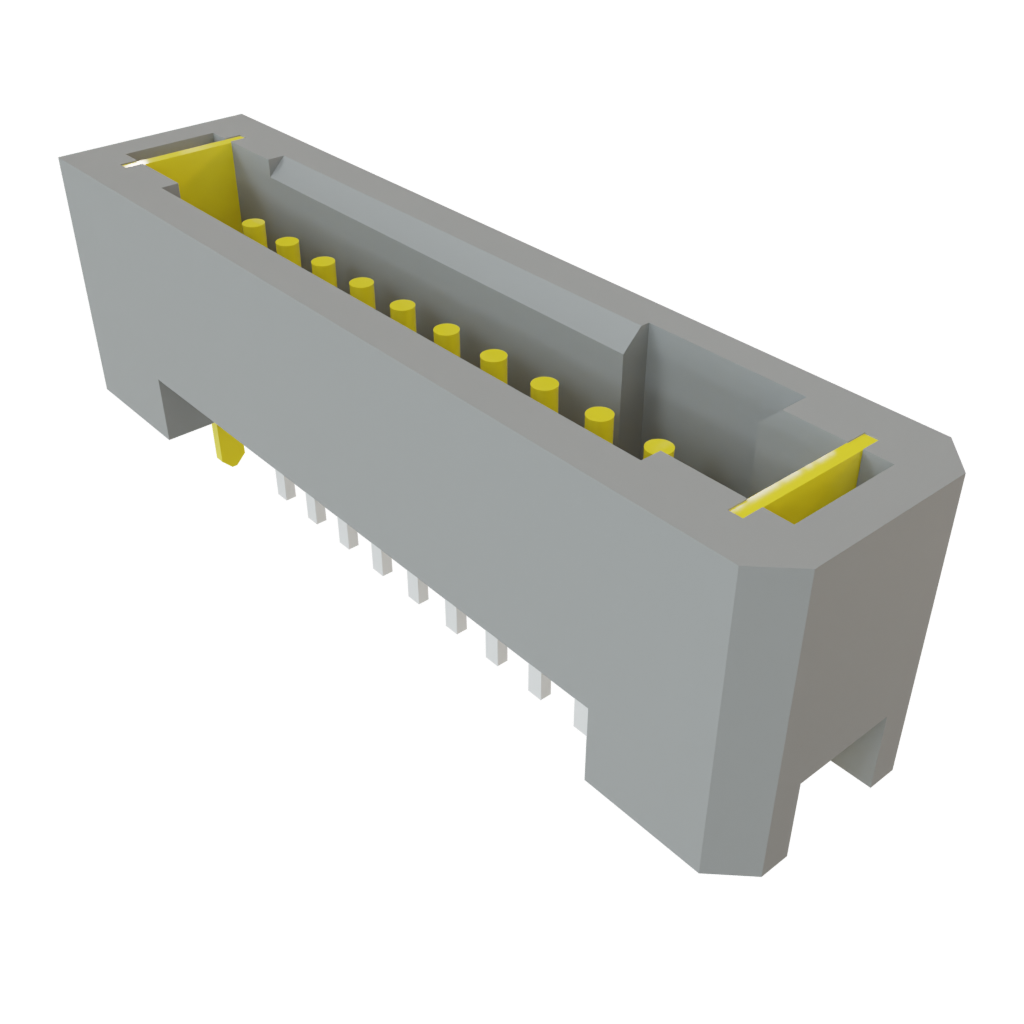Samtec-TFM-110-01-S-S-WT Embases de raccordement et réceptacles PCB Conn Shrouded Header (4 Sides) HDR 10 POS 1.27mm Solder ST Top Entry Thru-Hole TIGER EYE™ Tube