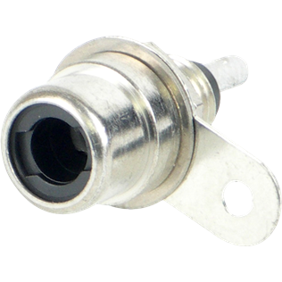 Switchcraft-3501FPX Connector Audio and Video Conn RCA F 2 POS Solder ST Panel Mount 2 Terminal 1 Port