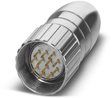 PHOENIX CONTACT-RC-06P1N121000 Steckverbinder, rund Cable connector, with Pg7 connection thread, straight, shielded No, Screw locking, M23