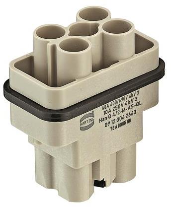 HARTING-09120062665 Raccordement rectangulaire Conn Rectangular M 6 POS Screw ST Cable Mount