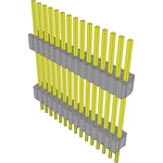 Conn Board Stacker HDR 15 POS 1.27mm Solder ST Thru-Hole Tube