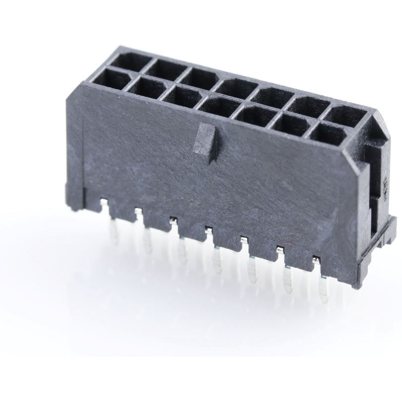 Molex-430451414 Steckverbinderleisten und Leiterplattenbuchsen Conn Wire to Board HDR 14 POS 3mm Solder ST Top Entry Thru-Hole Micro-Fit 3.0 Tray