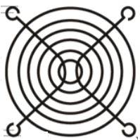 MinebeaMistumi – NMB Technologies-055013 Thermal Management Accessories Thrml Mgmt Access Fan Guard 92mm C1010 Steel