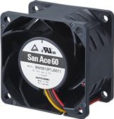 SANYO DENKI-9HV0612P1J0011 Gebläse und Lüfter DC Fan Axial Ball Bearing 12V 10.8V to 12.6V 66.4CFM 68dB 60 X 60 X 38mm PWM/Sensor