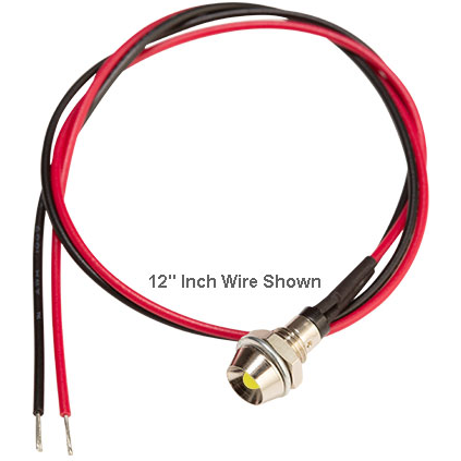 Bivar-MPR5YDW12.0 Panel Mount Indicators Standard Metal Panel Mount Indicator, 5mm