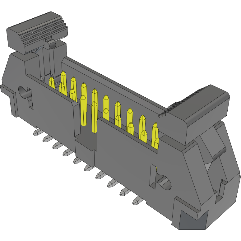 Samtec-EJH-110-01-S-D-SM-LC 连接器插头及 PCB 插座 Conn Ejector Header HDR 20 POS 2.54mm Solder ST SMD Tube