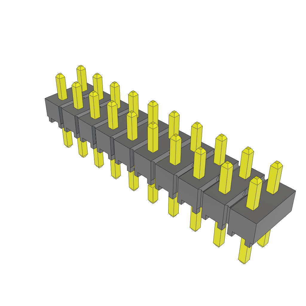 Samtec-TSW-110-05-S-D-LL Steckverbinderleisten und Leiterplattenbuchsen Conn Unshrouded Header HDR 20 POS 2.54mm Solder ST Top Entry Thru-Hole Bulk