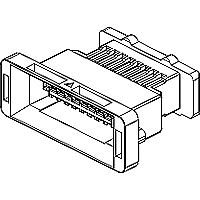 Molex-503559-1600 Carcaza de cables discretos de conector Conn Housing PL 16 POS 2mm Crimp ST Panel Mount Black Bag