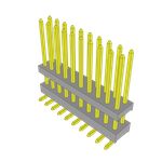 Conn Board Stacker HDR 20 POS 2mm Solder ST Top Entry SMD Tube
