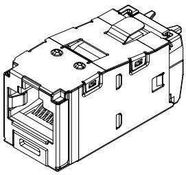 Panduit-CJS6X88TGWHY 电话及电信连接器 Connector SHIELDED JACK MODULE