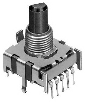 ALPS ALPINE CO., LTD-SRBV181004 Switch Rotary Switch Rotary SP8T 8 Flatted Shaft PC Pins 0.3A 16VDC Bulk