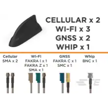 TE Connectivity-L000423-12 Antenne Antenna Sharkfin 4.8dB Gain 7125MHz Carton