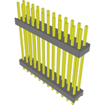 Conn Board Stacker HDR 24 POS 2.54mm Solder ST Top Entry Thru-Hole Bulk