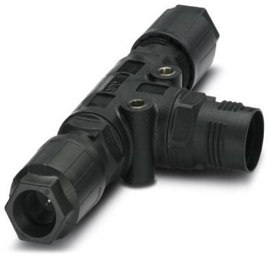 PHOENIX CONTACT-1405404 Steckverbinder, rund Conn Circular Coupler (3)SKT 15 POS T Style 3 Port