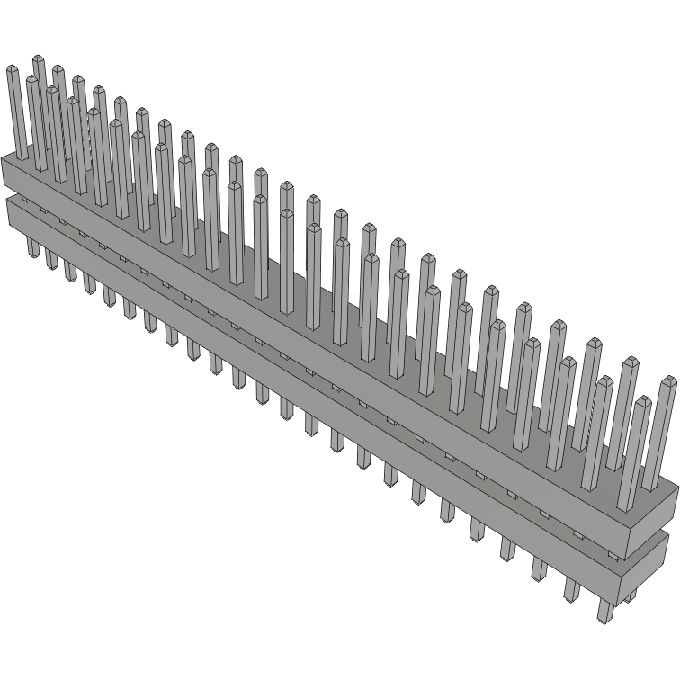 Samtec-TW-24-04-T-D-200-100 Connector Headers and PCB Receptacles Conn Board Stacker HDR 48 POS 2mm Solder ST Top Entry Thru-Hole Bulk