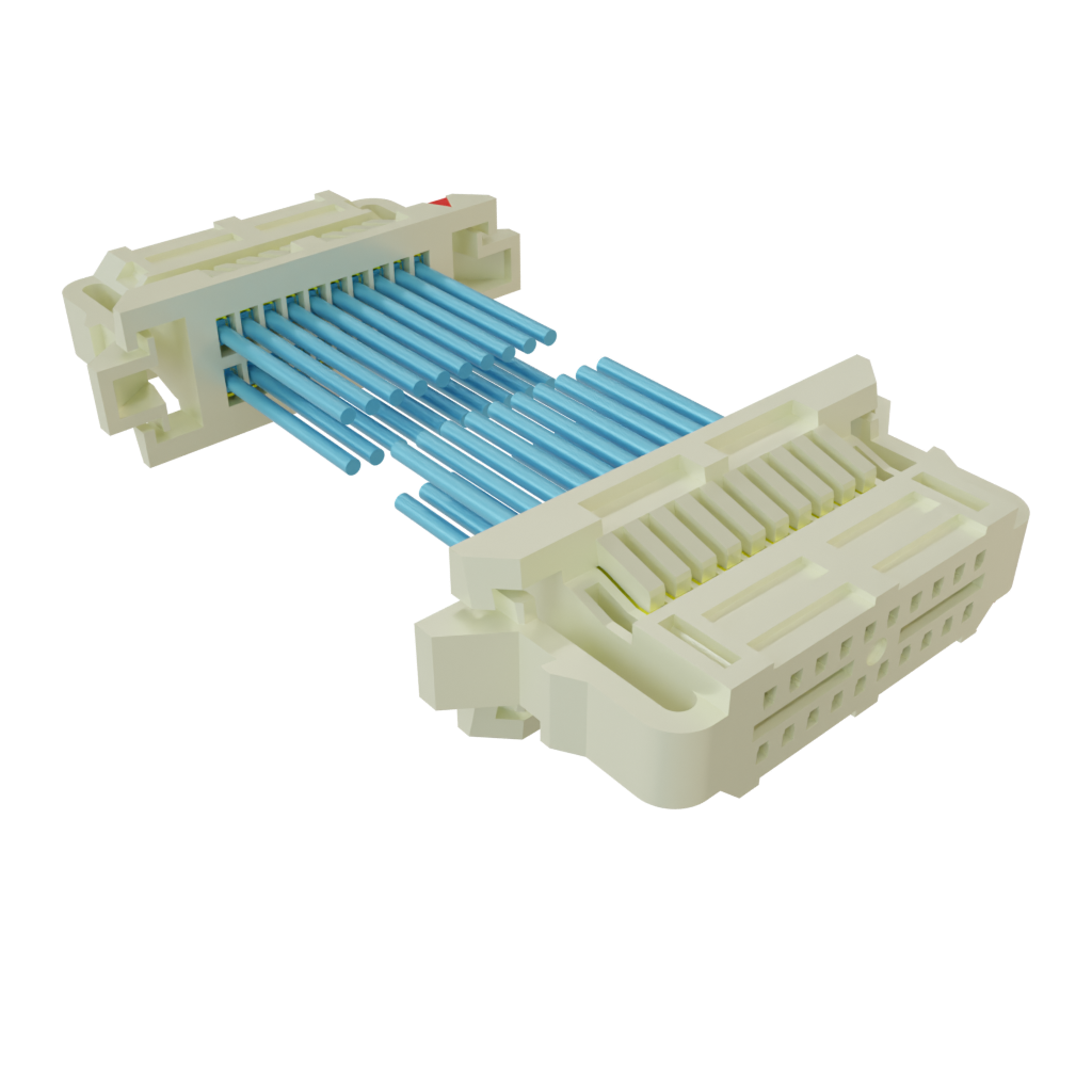 Samtec-SESDT-10-32-G-10.0-L1 Andere Kabelbaugruppen Cable Assembly Discrete Wire 0.254m 32AWG Socket Strip to Socket Strip 20 to 20 POS SKT-SKT Crimp-Crimp TIGER EYE™ Layer