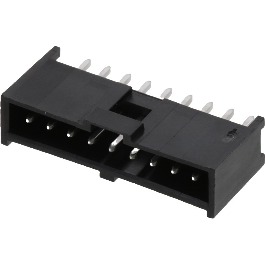 Molex-0901361109 Cabezales del conector y receptáculos PCB Conn Shrouded Header (4 Sides) HDR 9 POS 2.54mm Solder ST Thru-Hole C-Grid III Tray