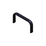 Oval Handle Black Aluminum Anodized