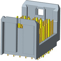 Amphenol Communications Solutions-10123358-111LF 背板连接器 AirMax VSe Backplane Connectors, Header, Vertical, Small Press-Fit, 3 Pair, 6 Column, 54 Position, 2.00mm (0.079in) Pitch