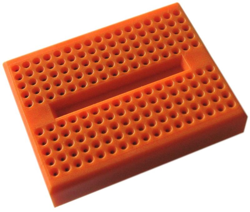 BusBoard Prototype Systems-BB170-OR null Orange POM Plastic 170 Tie Point Breadboard