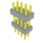 Conn Board Stacker HDR 8 POS 2mm Solder ST Top Entry Thru-Hole Bulk