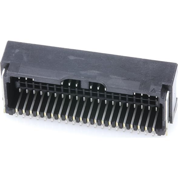 Molex-5054484071 Embases de raccordement et réceptacles PCB Conn Shrouded Header (4 Sides) HDR 40 POS 1.25mm Solder RA Side Entry SMD Micro-Lock T/R