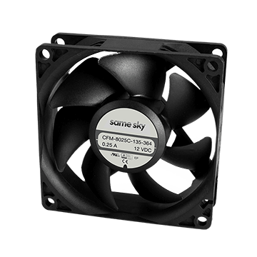 Same Sky (formerly CUI Devices)-CFM-8025C-235-364 排风机和风扇 DC Fan Axial omniCOOL Bearing 24V 21.6V to 26.4V 43.28CFM 36.4dB 80 X 80 X 25mm
