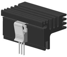 Fischer Elektronik-SK 574 75 SA Kühlkörper Heat Sink Passive Extruded Screw Mount 3.5°C/W Black Anodized