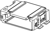 Amphenol Communications Solutions-10143746-109KLF Steckverbinderleisten und Leiterplattenbuchsen Minitek MicroSpace™ 1.27mm Crimp-to-Wire Connector Platform, Wire to Board Connector, Horizontal, Header, SMT, 9 Position.,side to side,side latch