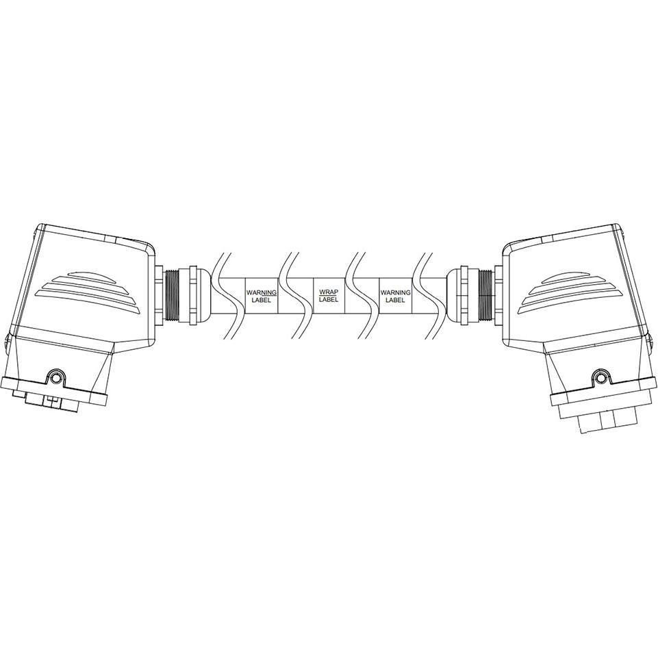 Molex-93599-0046-M080 Montajes de cables, otros Metal Heavy Duty Connector Double-Ended Cordset