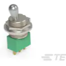 TE Connectivity-MTG106G Kippschalter Switch Toggle (ON) OFF (ON) SPDT Short Lever Wire Lug 6A 250VAC 28VDC Panel Mount with Threads