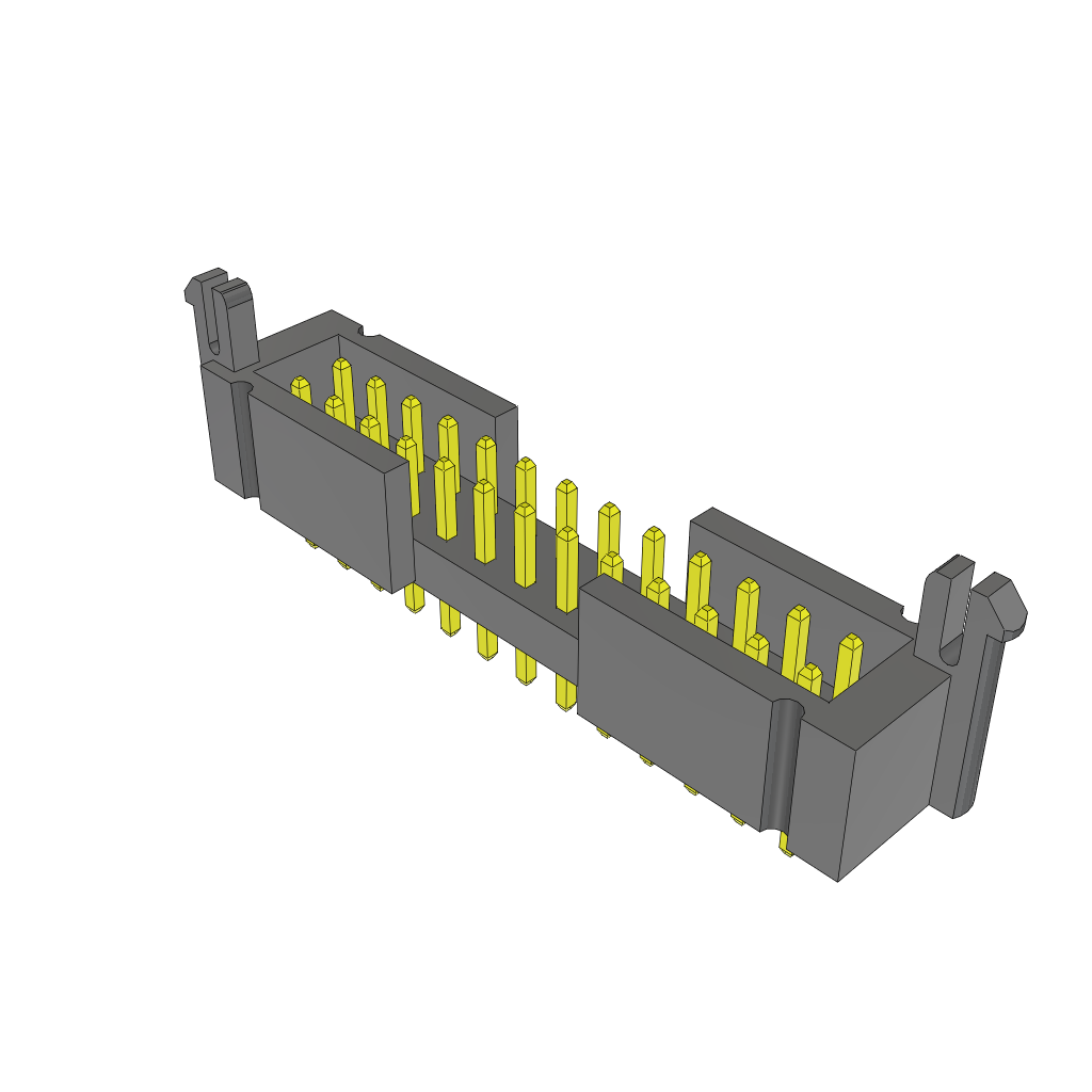 Samtec-TMMH-113-01-F-D-EL Embases de raccordement et réceptacles PCB Conn Shrouded Header HDR 26 POS 2mm Solder ST Top Entry Thru-Hole Bulk