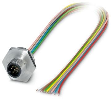 PHOENIX CONTACT-1452107 null Cable Assembly Circular 0.5m 24AWG M12 Circular 8 Straight