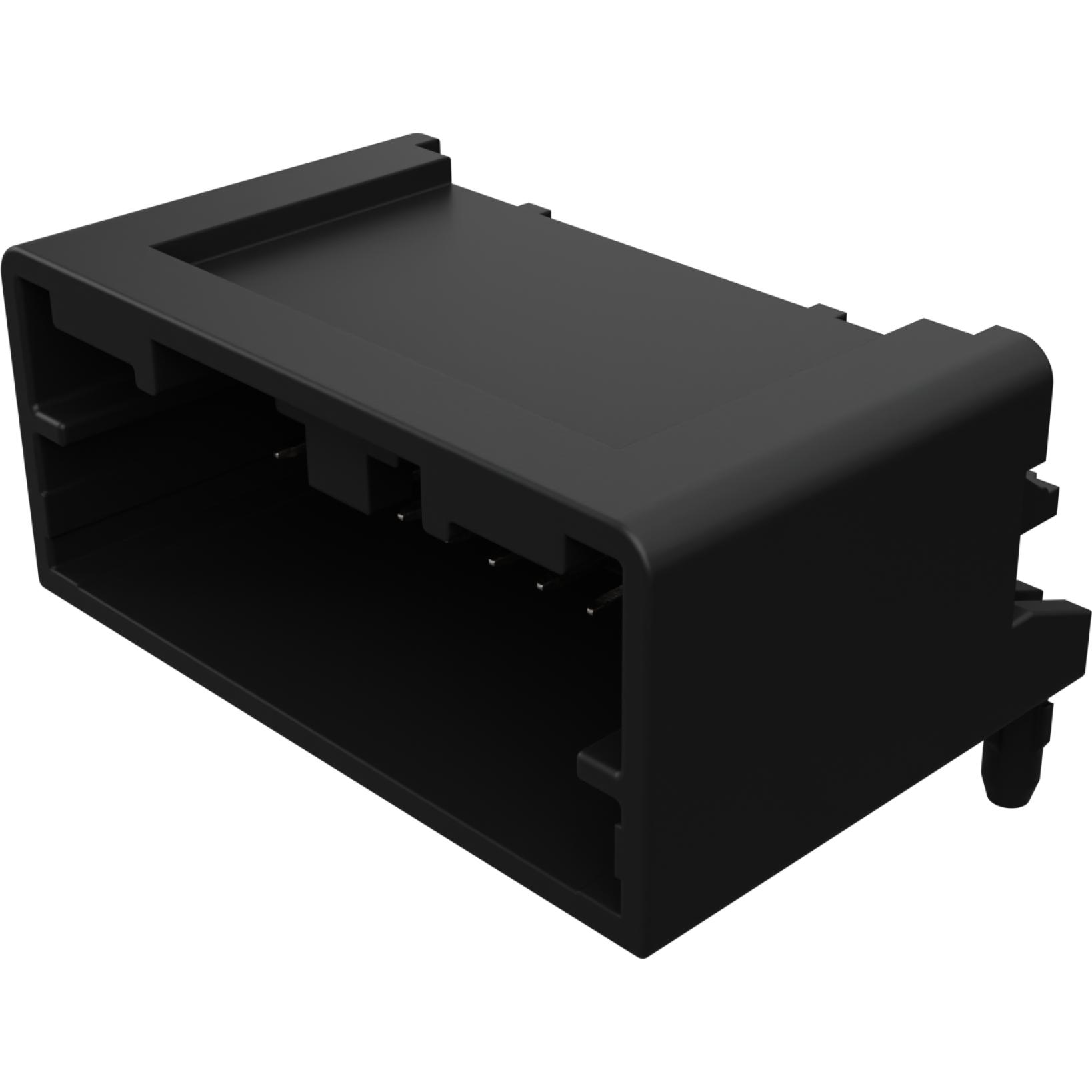 Molex-348260160 Connector Headers and PCB Receptacles Conn Shrouded Header (4 Sides) HDR 16 POS 2mm Solder RA Side Entry Thru-Hole Tray