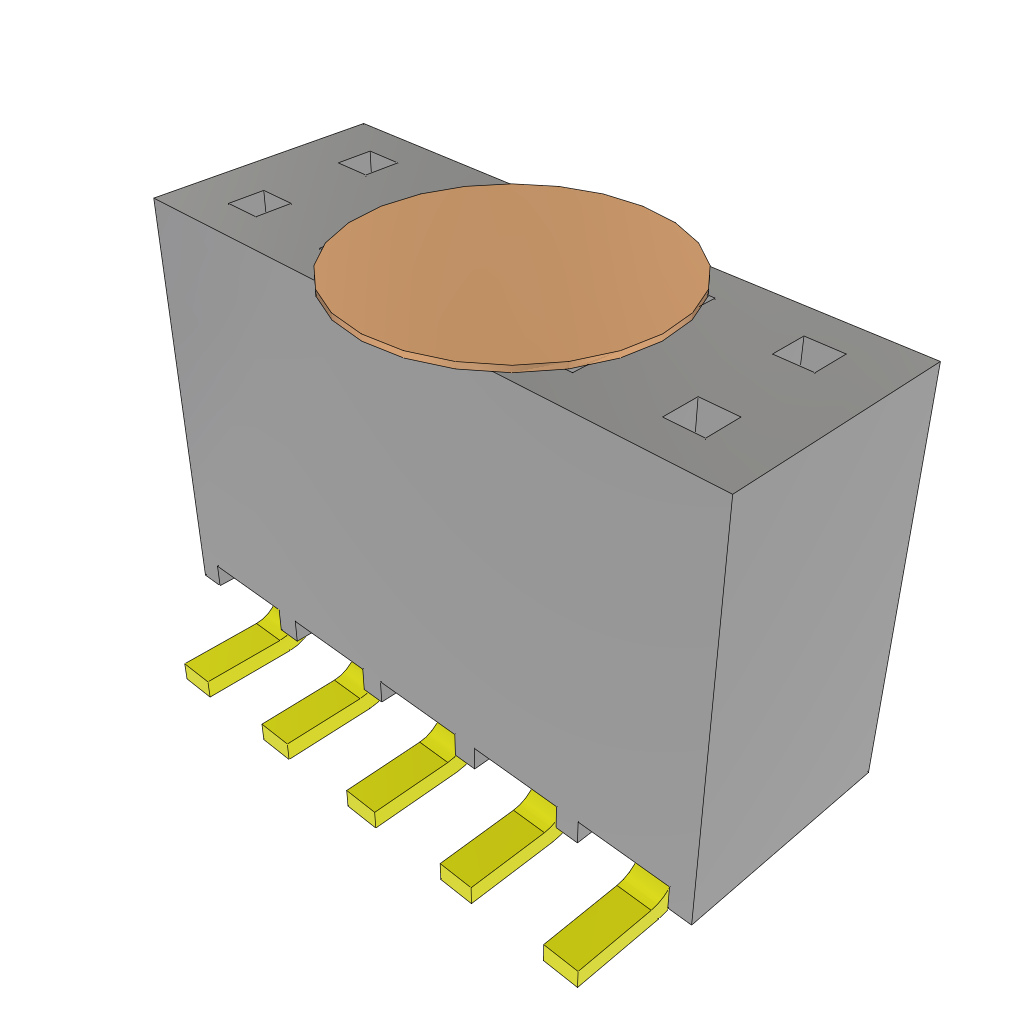 Samtec-SSW-105-22-L-D-VS-K-TR Steckverbinderleisten und Leiterplattenbuchsen Conn Socket Strip SKT 10 POS 2.54mm Solder ST Top Entry SMD T/R