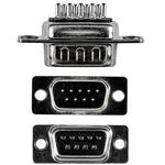 Conn D-Sub PIN 9 POS 1.39mm Solder Cup ST Panel Mount 9 Terminal 1 Port