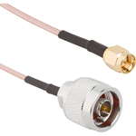 RF Cable Assembly N-Type Straight Plug to SMA Straight Plug RG-316 24 Inch Length 50 Ohms