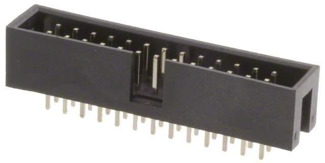 Bud Industries-BC-32677 Connector Headers and PCB Receptacles Conn Shrouded Header HDR 26 POS 2.54mm Solder ST Thru-Hole