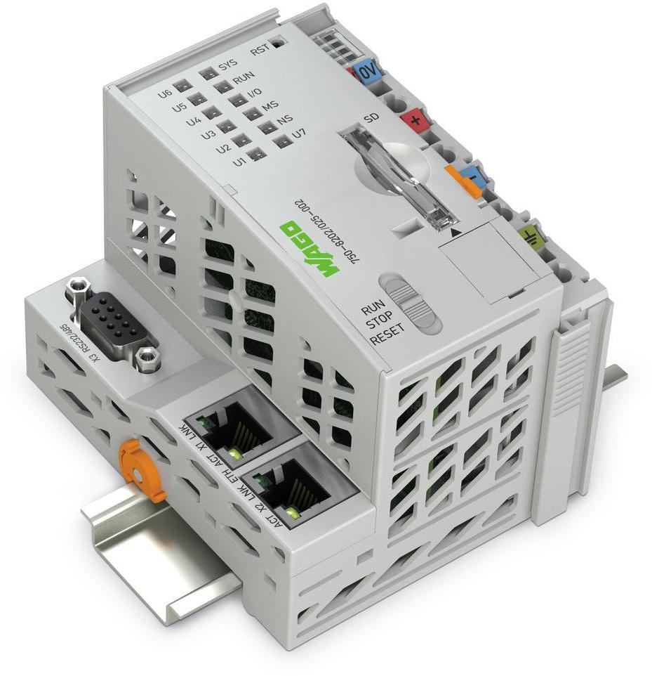 WAGO-750-8202/025-002 Controladores de interfaz Compact PLC Controller