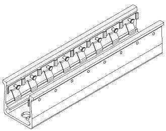 Deutsch Group-CTJ-3A-14 Steckverbinderzubehör Rail Assembly Envelope