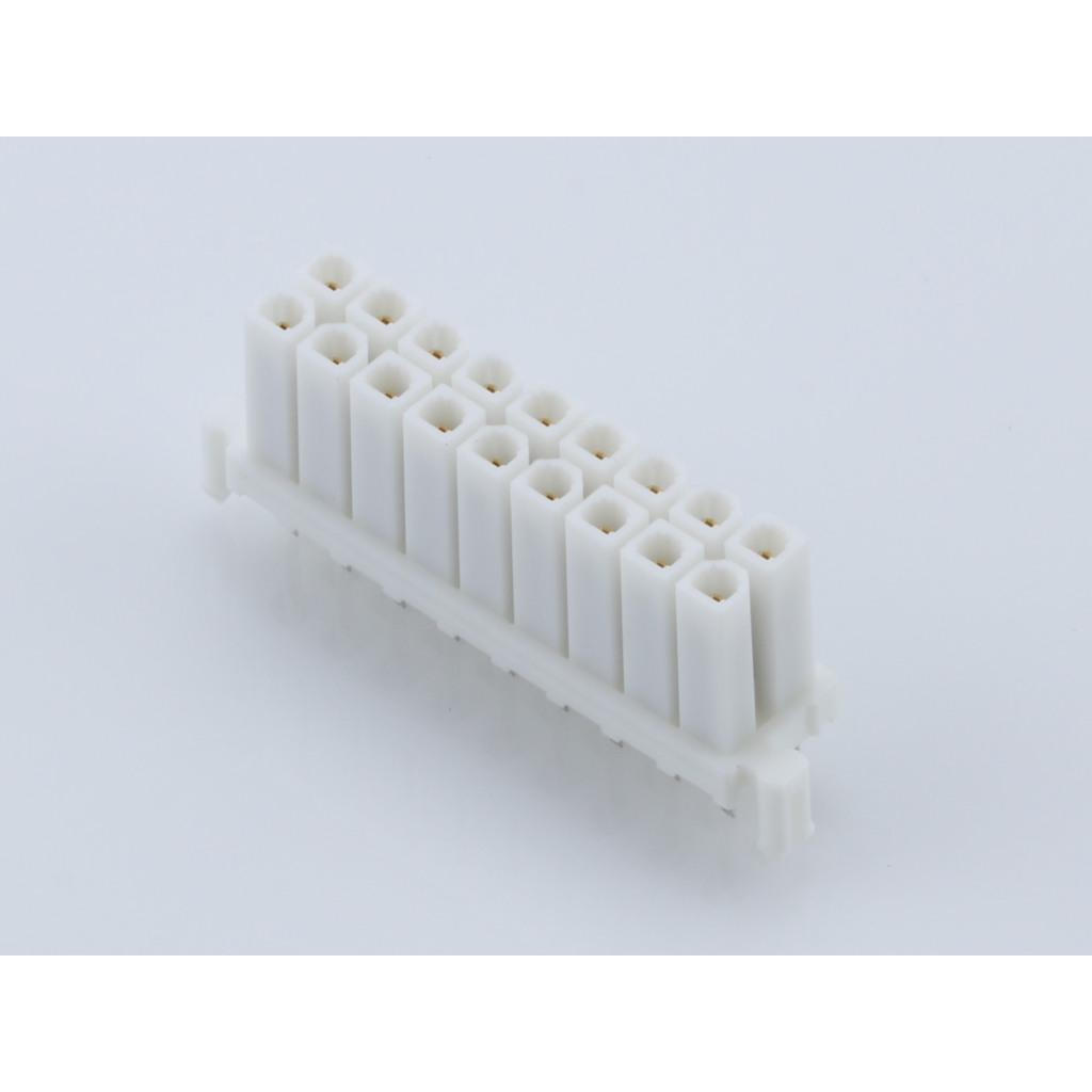 Molex-15247183 Cabezales del conector y receptáculos PCB Conn Board to Board RCP 18Power POS 4.2mm Solder ST Top Entry Thru-Hole Mini-Fit BMI Tray